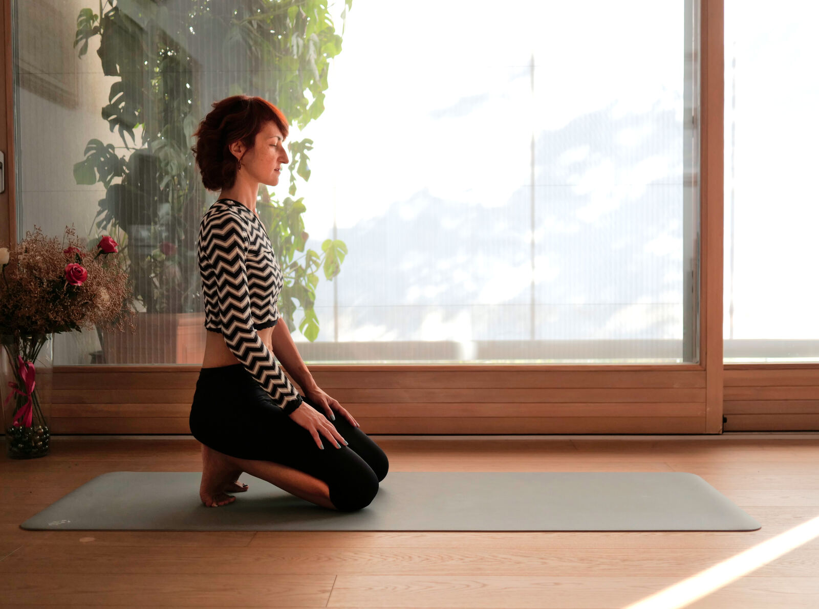 Cecilia Corti in pratica yoga