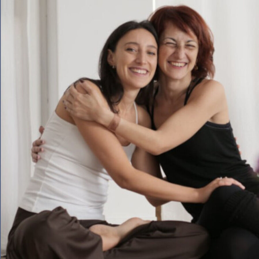 Cecilia Corti con Anna, Odaka Yoga Lecco